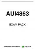 AUI4863 EXAM PACK 2025