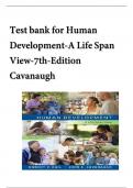 Test bank for Human Development, A Life-Span View, 7th Edition - Cavanaugh