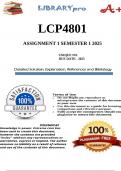 LCP4801 Assignment 1 (COMPLETE ANSWERS) Semester 1 2025