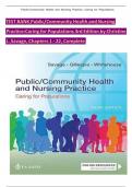 TEST BANK For Public / Community Health and Nursing Practice: Caring for Populations, 3rd Edition, Christine L. Savage, Verified Chapters 1 - 22, Complete Newest Version