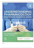 Test Bank for Understanding Pharmacology: Essentials for Medication Safety 3rd Edition by M. Linda Workman PhD RN FAAN (Author) (Complete Guide) (All Chapters Covered) (Graded A+) 