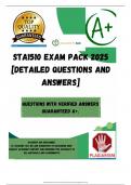 STA1510 EXAM PACK 2025 [DETAILED QUESTIONS AND ANSWERS]