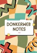 Donkerweb summary