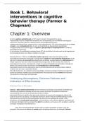 Samenvatting boek Beck & boek Farmer Introduction to Cognitive Behavioral Therapies