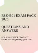 RSK4801 Operational Risk Management