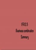 Comprehensive IFRS 3 Business Combinations Summary – Exam-Ready & Concise