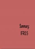 Detailed IFRS 5 Summary - Non-Current Assets Held for Sale and Discontinued Operations