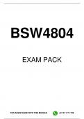 BSW4804 EXAM PACK 2025