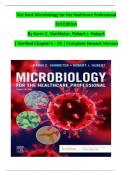 TEST BANK For Microbiology for the Healthcare Professional, 3rd Edition ISBN:9780323834797 By Karin C. VanMeter, Robert J. Hubert, All Chapters 1 - 25, Complete Newest Version (100% Verified)