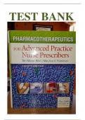 Pharmacotherapeutics for Advanced Practice Nurse Prescribers, 4th  edition Woo Robinson Test Bank