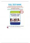 Test Bank for Davis Advantage for Maternal-Child Nursing Care 3rd Edition by Scannell Ruggiero 