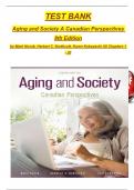 Aging and Society: Canadian Perspectives 8th Edition by Mark Novak, Herbert C. Northcott, TEST BANK, Verified Chapters 1 - 20, Complete Newest Version