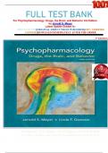 	    	            FULL TEST BANK For Psychopharmacology: Drugs, the Brain, and Behavior 3rd Edition by Jerrold S. Meyer Latest Update Graded A+     