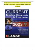 TEST BANK For Current Medical Diagnosis And Treatment 2024|25, 63rd Edition By Maxine Papadakis, Stephen Mcphee, Verified Chapters 1 - 42, Complete Newest version | guaranteed pass