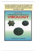 TEST BANK−FUNDAMENTALS OF MOLECULAR VIROLOGY 2ND EDITION BY NICHOLAS H. ACHESON –ALL CHAPTERS (1 -37) INCLUDED|COMPLETE GUIDE WITH QUESTIONS & VERIFIED SOLUTIONS| A+ GRADE