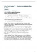 Samenvatting Methodologie 1 (P_BMETHOD_1)- Research Methods in Psychology