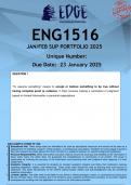 ENG1516 JAN/FEB SUPPLEMENTARY EXAM (ANSWERS) 2025 - DISTINCTION GUARANTEED