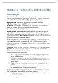 Samenvatting Statistiek 1 (P_BSTATIS_1) - Statistical Methods for the Social Sciences