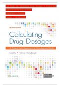 Calculating Drug Dosages: A Patient-Safe Approach to Nursing and Math 2nd Edition TEST BANK by Castillo, Verified Chapters 1 - 22, Complete Newest Version