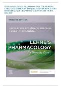 Test Bank for Lehne's Pharmacology for Nursing Care, 12th Edition by Jacqueline Burchum, Laura Rosenthal|9780443107108| LATEST