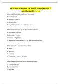 HESI Dental Hygiene - Scientific Bases (Version 2) questions with Ans s