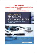 TEST BANK FOR SEIDEL'S GUIDE TO PHYSICAL EXAMINATION 9TH EDITION