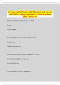 Servsafe Alcohol Study Guide Questions and answers with 100% Complete solutions | verified &updated 2025| Graded A+