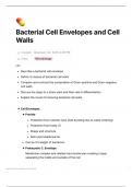 Bacterial Cell Envelopes and Cell Walls