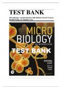 TEST BANK Microbiology: An Introduction 14th Edition by Gerard J. Tortora All Chapters 1-28 ||Complete A+ Guide