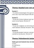 Feniks -De grieken - paragraaf 3.1 - De wereld van de Grieken. Samenvatting en puzzels