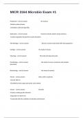 MICR 3164 Microbio Exam #1 Questions And Answers 100% Correct Verified Answers.