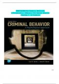 TEST BANK for Criminal Behavior A Psychological Approach 12th Edition by Bartol Chapters 1 to 16 ||Complete A+ Guide 