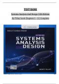 TEST BANK for Systems Analysis And Design 12th Edition By Tilley Scott Chapters 1 to 12, Complete