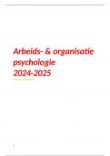 Arbeids- & organisatie psychologie 