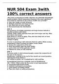 NUR 504 Exam 3with 100- correct answers.