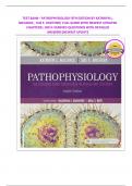 TEST BANK− PATHOPHYSIOLOGY 8TH EDITION BY KATHRYN L. MCCANCE , SUE E. HUETHER| FULL GUIDE WITH NEWEST UPDATED CHAPTERS| 100 % VERIFIED QUESTIONS WITH DETAILED ANSWERS|NEWEST UPDATE