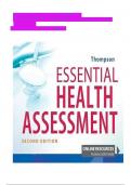 TEST BANK ESSENTIAL HEALTH ASSESSMENT 2nd edition, Janice Thompson 2023/2024{chapter1-24}