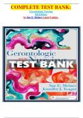 COMPLETE TEST BANK: Gerontologic Nursing 6th Edition by Sue E. Meiner Latest Update.