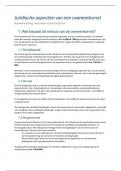 Samenvatting -  Contracteren - Juridische aspecten van een overeenkomst - Strategisch Inkoopmanagement