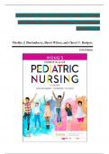 TEST BANK For Wong’s Essentials of Pediatric Nursing, 11th Edition by Marilyn Hockenberry, Cheryl Rodgers, Verified Chapters 1 - 31, Complete Newest Version