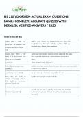 ISS 210 VDK #3 85+ ACTUAL EXAM QUESTIONS BANK / COMPLETE ACCURATE QUIZZES WITH DETAILED, VERIFIED ANSWERS / 2025