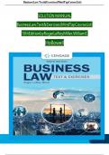 Solution Manual for Business Law Text & Exercises, 10th Edition Roger LeRoy Miller