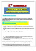 AHIP 2025 Final Exam Questions and 100% verified Correct Answers, Grade A+ |guaranteed pass!!