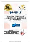 MNG3701 EXAM PACK {DETAILED QUESTIONS AND ANSWERS}