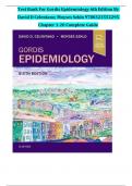 Test Bank For Gordis Epidemiology 6th Edition By David D Celentano; Moyses Szklo  Chapter 1-20 Complete Guide 