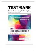 Test Bank for Lehne's Pharmacology for Nursing Care, 11th Edition by Jacqueline Burchum, Laura Rosenthal ( 112 Chapters)