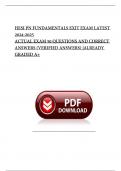 HESI PN FUNDAMENTALS EXIT EXAM 2024| ACTUAL EXAM WITH 50 NGN QUESTIONS AND CORRECT ANSWERS |ALREADY GRADED A+