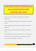 AST BOOK STUDY GUIDE (Practice Exam #4) QUESTIONS AND ANSWERS 100% PASS