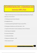 ACAMS Practice Set – 1 Questions and Answers 100% Pass