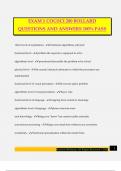 EXAM 1 COGSCI 200 BOLLARD QUESTIONS AND ANSWERS 100% PASS